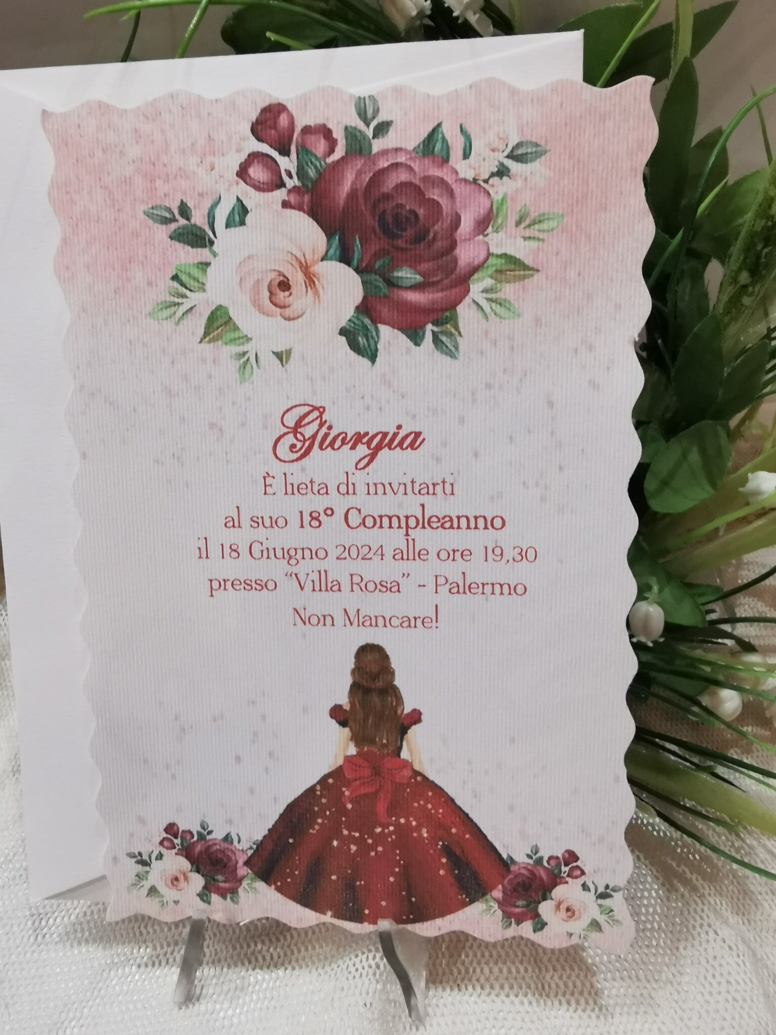 INVITO 18 ANNI RAGAZZA - Bomboniera Chic