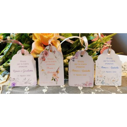 TAGS MATRIMONIO PER BOMBONIERA