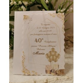 INVITO 40 ANNI DONNA