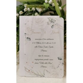 PARTECIPAZIONE MATRIMONIO FIORI