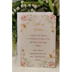 PARTECIPAZIONE MATRIMONIO FIORI