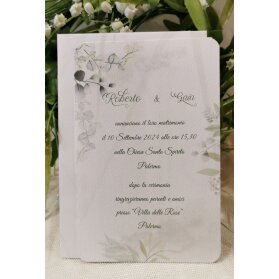 PARTECIPAZIONE MATRIMONIO FIORI