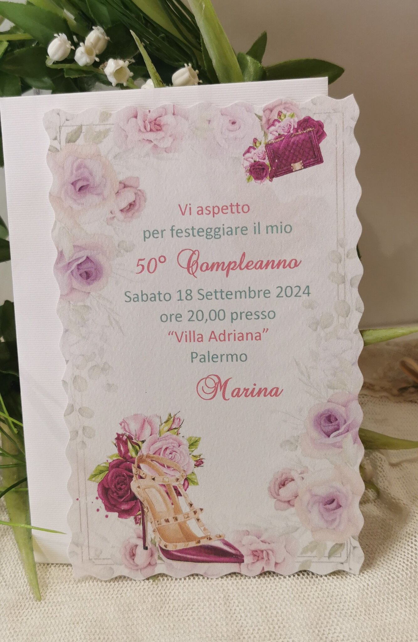 INVITO 50 ANNI - Bomboniera Chic