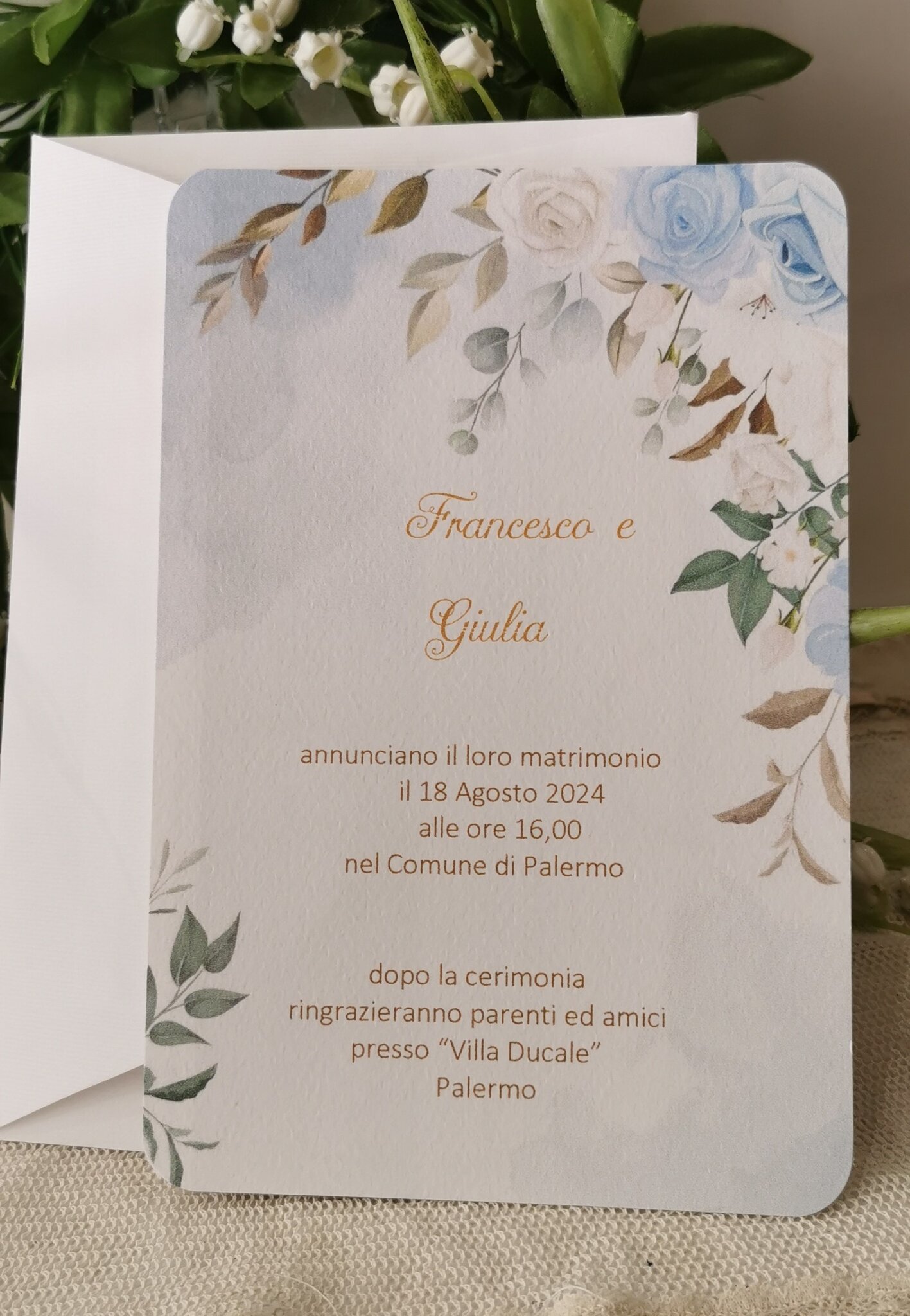 INVITO MATRIMONIO CON FIORI STAMPA GRATIS - Bomboniera Chic