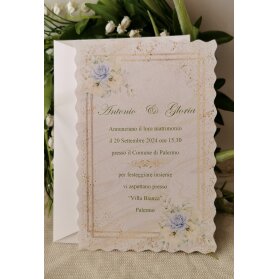 PARTECIPAZIONE MATRIMONIO FIORI