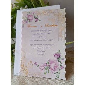 PARTECIPAZIONE MATRIMONIO FIORI