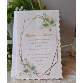 PARTECIPAZIONE MATRIMONIO FIORI