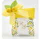 SACCHETTO MATRIMONIO CON INIZIALI CON LIMONI
