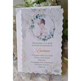 INVITO PRIMA COMUNIONE Bimbo