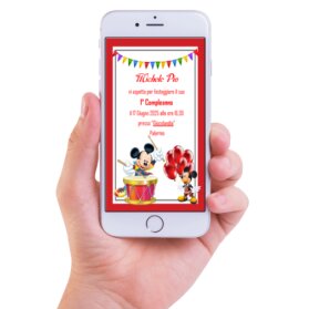 INVITO DIGITALE BAMBINI TOPOLINO