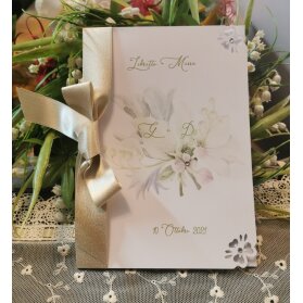 Libretto messa fiori bianchi