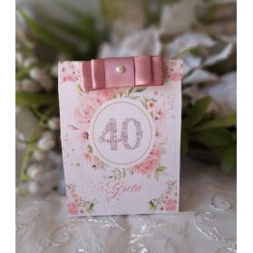 SCATOLINA COMPLEANNO 40 ANNI PERSONALIZZATA
