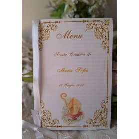 MENU' PERSONALIZZATO SANTA CRESIMA