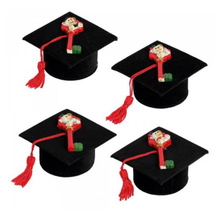 SACCHETTO LAUREA CON QUADRIFOGLIO MAGNETE