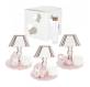 BOMBONIERA LUMETTO CON SOGGETTI BABY E CANDELA