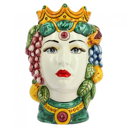 TESTA DI MORO DECORO FRUTTA CERAMICA