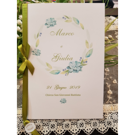 Libretto Messa con fiori verdi
