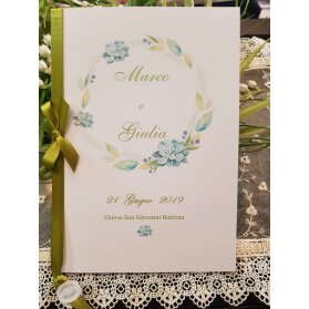 Libretto Messa con fiori verdi