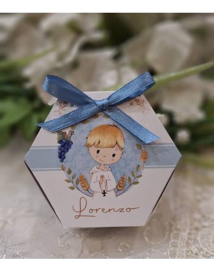 SCATOLINA COMUNIONE CON CALICE IN PLEXI