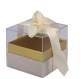 SCATOLINA NOZZE IN PLEXI CON FIOCCO