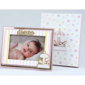 PORTAFOTO BATTESIMO PERSONALIZZATO CON CONFETTI