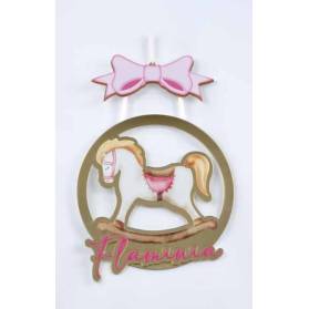 FIOCCO NASCITA PLEXIGLASS CON NOME