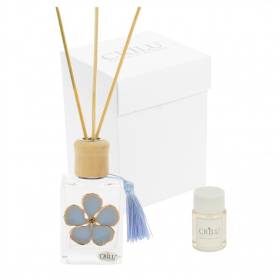 DIFFUSORE CRILU' BOTTIGLIA VETRO CON PRIMULA E CONFETTI