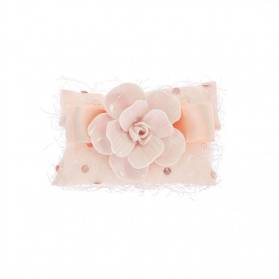 BUSTA PLUME CON PAILLETTES CON FIORE PORCELLANA