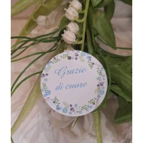TAG RINGRAZIAMENTO CON FIORI