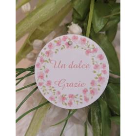 TAG RINGRAZIAMENTO CON FIORI