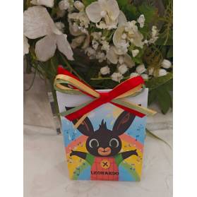 SCATOLINA COMPLEANNO BING CON NOME E CONFETTI