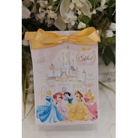 SCATOLINA COMPLEANNO BAMBINA PRINCIPESSE CON CONFETTI