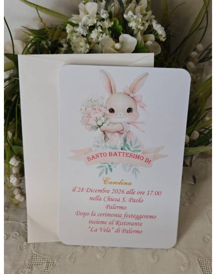 INVITO BATTESIMO BIMBA