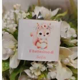 SEGNAPOSTO BATTESIMO CON CIOCCOLATINO