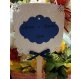 Cono per confettata Matrimonio bianco e blu