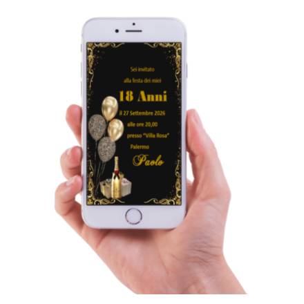 INVITO DIGITALE 18 ANNI