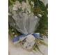 SACCHETTO ANELLO CUORE MATRIMONIO CON CONFETTI