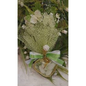 SACCHETTO ANELLO CUORE MATRIMONIO CON CONFETTI
