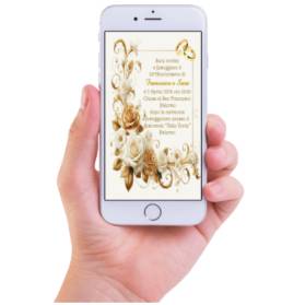INVITO DIGITALE NOZZE D'ORO