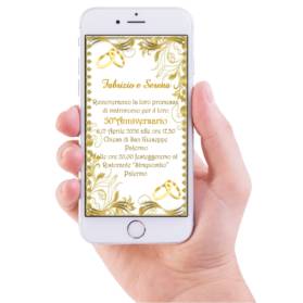 INVITO DIGITALE NOZZE D'ORO