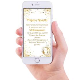 INVITO DIGITALE NOZZE D'ORO