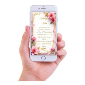 INVITO DIGITALE NOZZE D'ORO