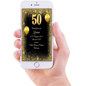 INVITO DIGITALE 50 ANNI UOMO