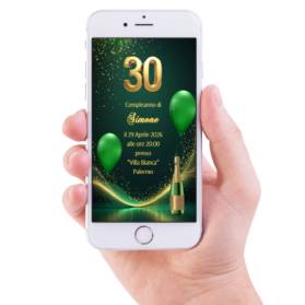 INVITO DIGITALE 30 ANNI UOMO