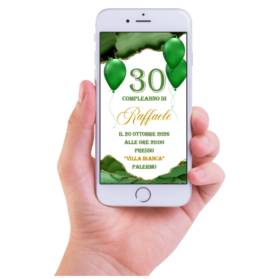 INVITO DIGITALE 30 ANNI UOMO