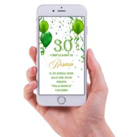INVITO DIGITALE 30 ANNI UOMO