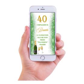 INVITO DIGITALE 40 ANNI UOMO