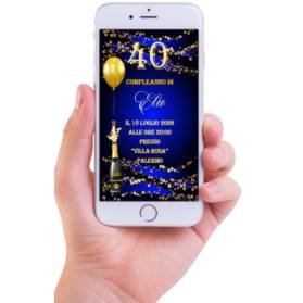 INVITO DIGITALE 40 ANNI UOMO