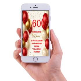 INVITO DIGITALE 60 ANNI UOMO