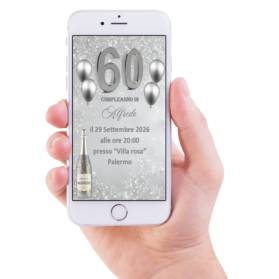 INVITO DIGITALE 60 ANNI UOMO